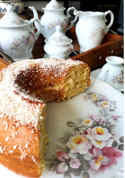 Conjunto Chá e Café em Porcelana Verde