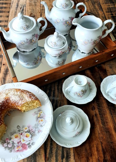 Jogo de chá e café de porcelana Schmidt, Rio do Testo