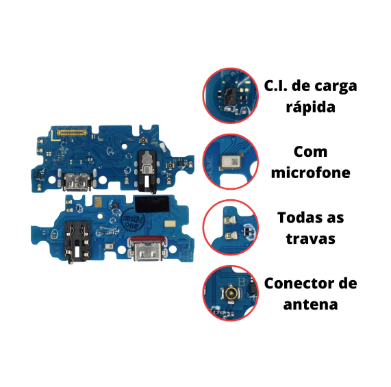 PLACA CARGA GALAXY A25 (A256) TURBO - CITYCELL COMPONENTES