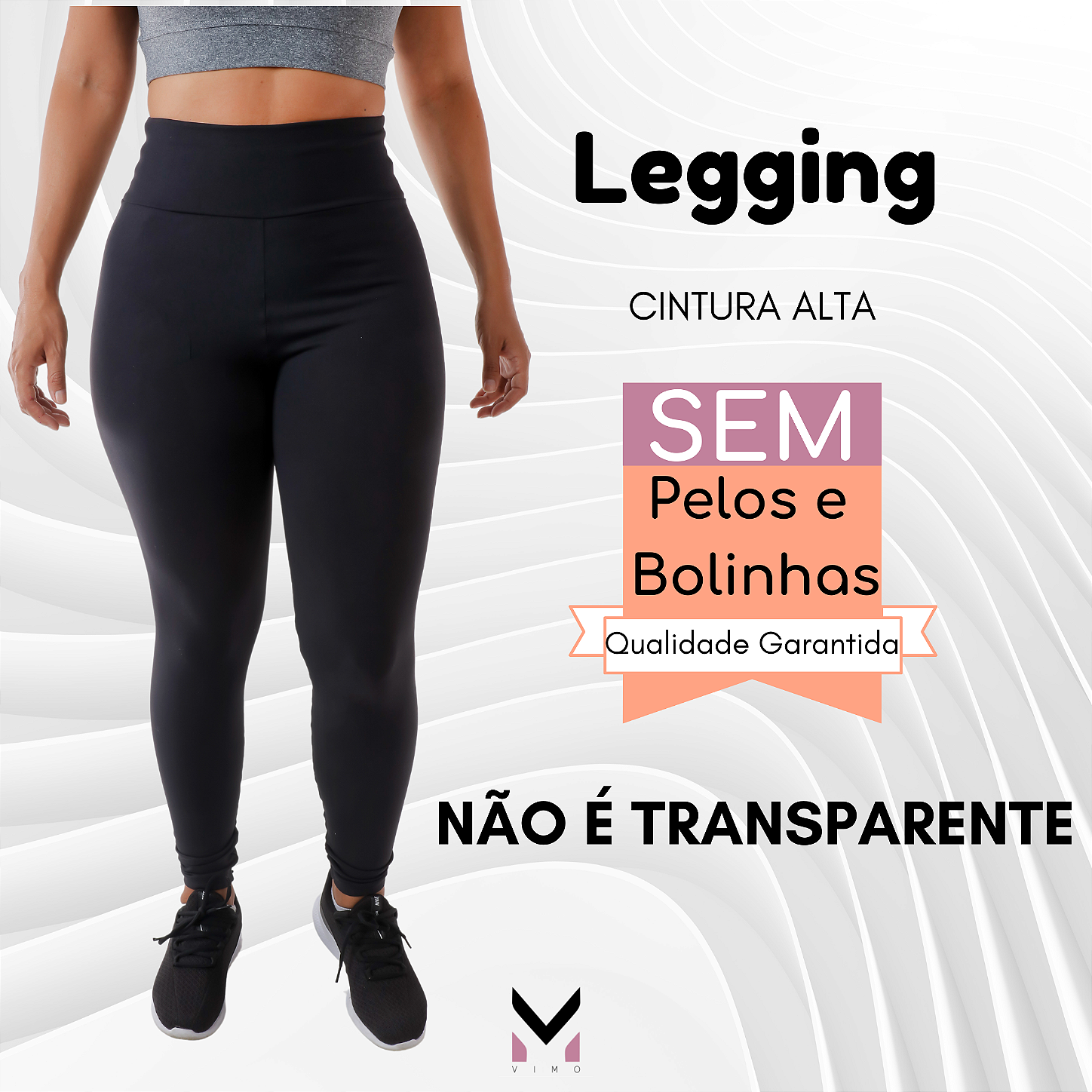 Legues Feminina Calça Leg Poliamida 3d Legging Grossa Linda BORDOGG - Preto