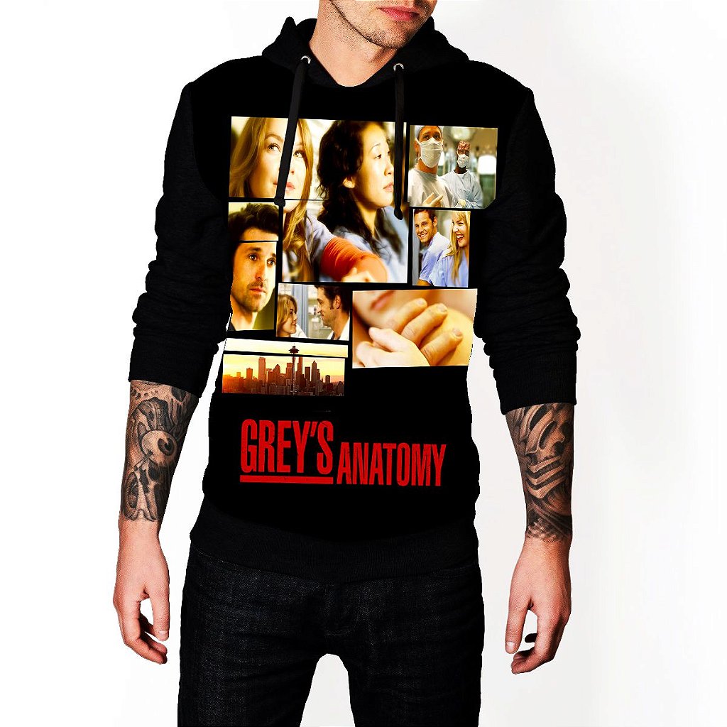 blusa moletom grey's anatomy