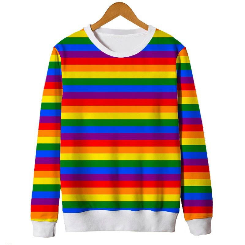 blusa de frio arco iris