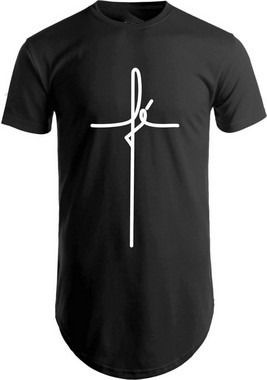 camiseta longline feminina evangelica