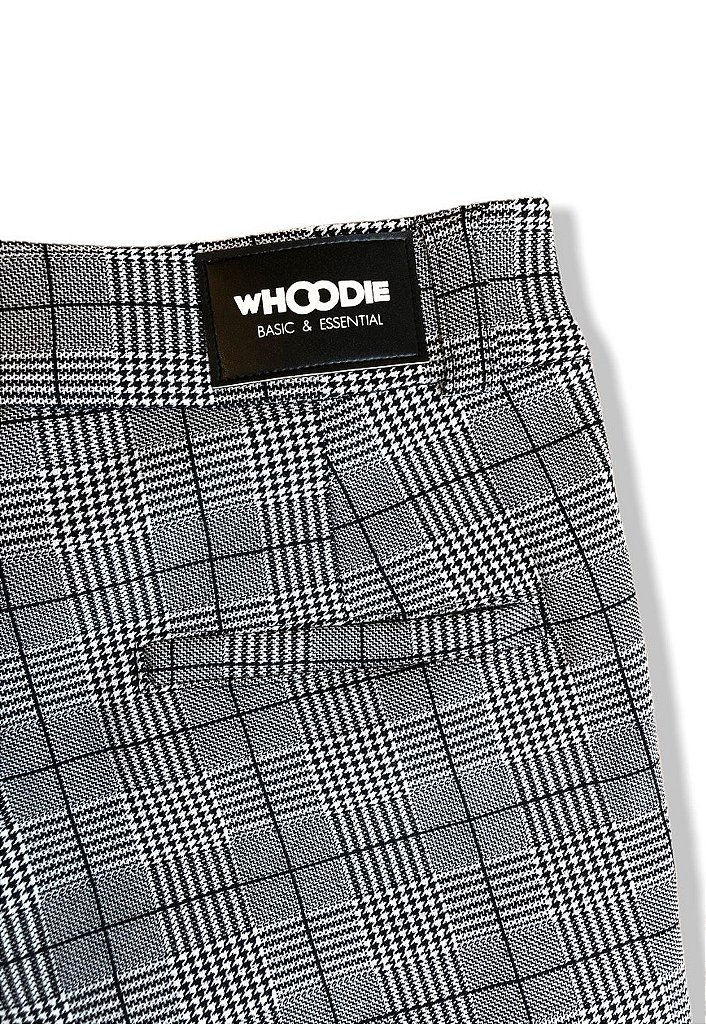 calça social slim xadrez