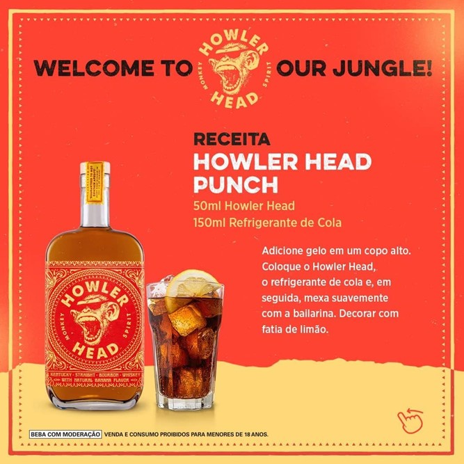 Howler Head Whiskey e Banana - Sabor Ousado | Fábrica de Bebidas