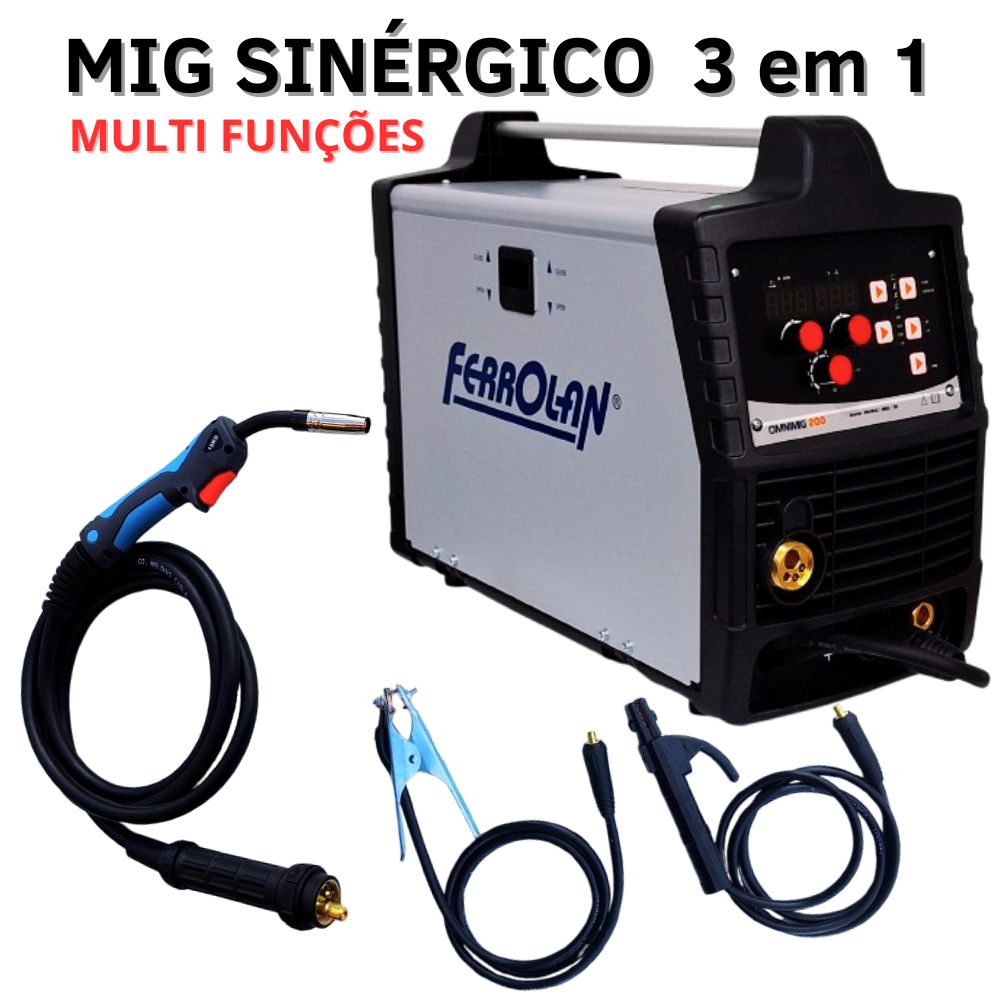 インベル　MIG3 BiiO Pad　[MIG3+温熱] MIG 3 em 1 OMNIMIG 200A 220Volts - Chico Soldas | Loja de Maquinas