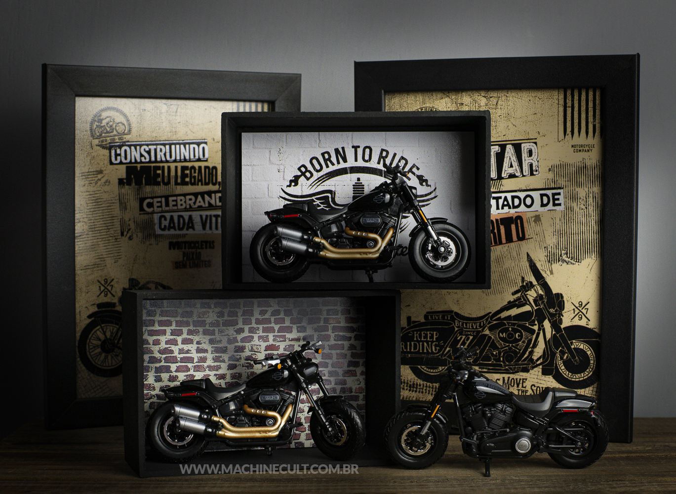 Miniatura Moto Harley-Davidson Fat Bob 114