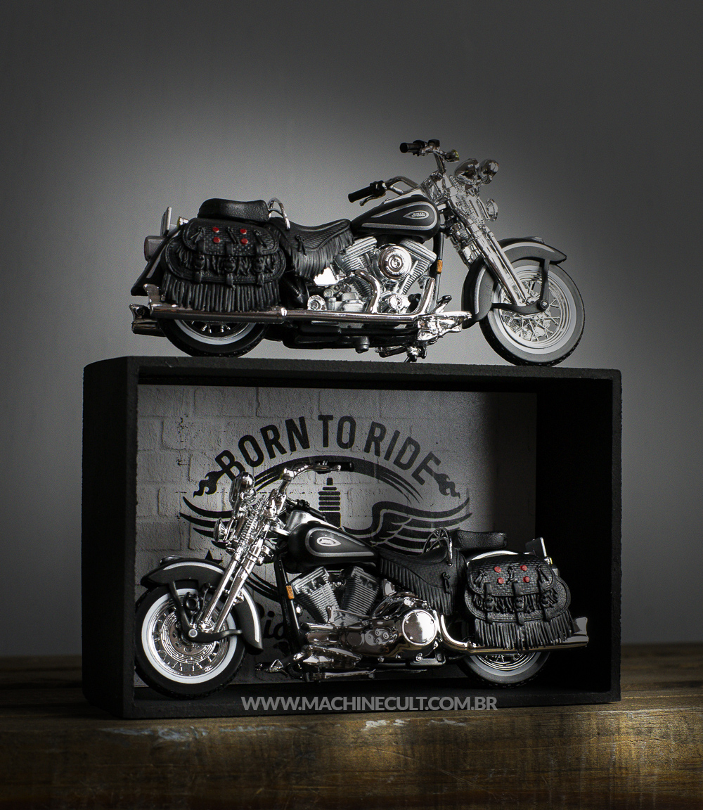 Miniatura Harley-Davidson Heritage Maisto 1:18 - Kit Expositor
