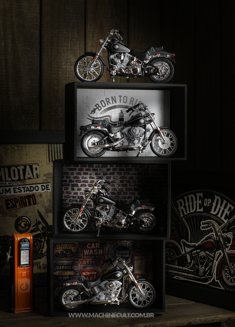 Miniatura Harley-Davidson Softail 1984
