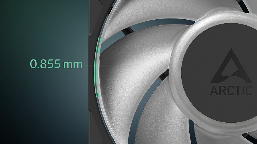 Cooler FAN ARCTIC P12 Pro A-RGB LN 120mm Preto, ACFAN00344A — Folga mínima para eficiência máxima