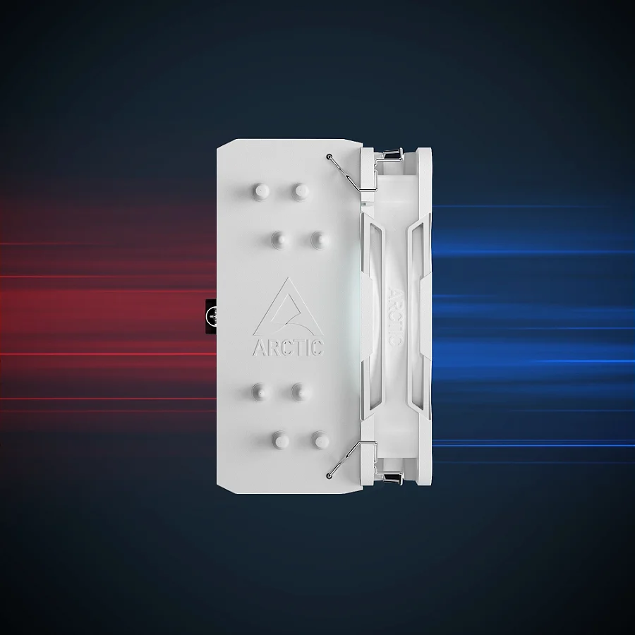 Cooler para Processador ARCTIC Freezer 36-S A-RGB Branco Intel/AMD, ACFRE00199A — Distribuição uniforme para refrigerar melhor