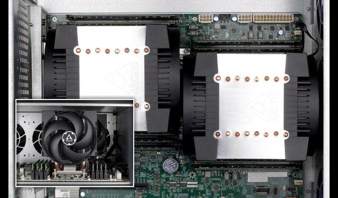 Cooler para Processador ARCTIC Freezer 4U-M Rev. 2 Preto Intel/AMD, ACFRE00133B — Perfil compacto e compatibilidade com soquete duplo