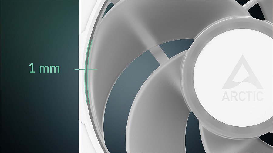 Cooler FAN ARCTIC P14 Pro Reverse A-RGB 140mm Branco, ACFAN00324A — Folga mínima para eficiência máxima