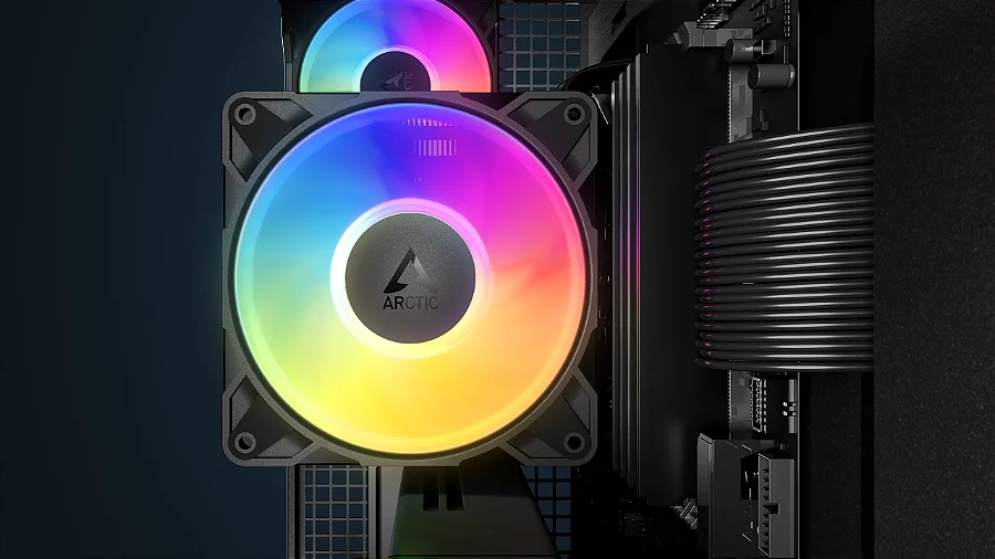 Cooler para Processador ARCTIC Freezer 36-S A-RGB Preto Intel/AMD, ACFRE00198A — Fixação da ventoinha rápida e segura (2)