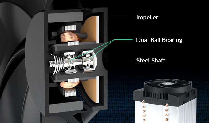 Cooler para Processador ARCTIC Freezer 4U-M Rev. 2 Preto Intel/AMD, ACFRE00133B — Projetado para operação contínua