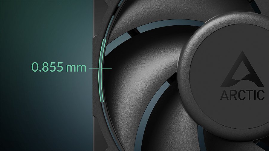 Kit 5x Cooler FAN ARCTIC P12 Pro PST LN 120mm Preto, ACFAN00350A — Folga mínima para eficiência máxima