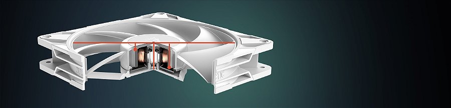 Cooler FAN ARCTIC P14 Pro A-RGB PST PWM 140mm Branco, ACFAN00318A — Balanceamento automatizado em dois planos