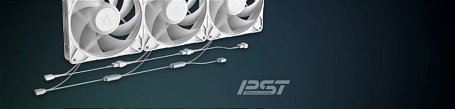 Cooler FAN ARCTIC P14 Pro A-RGB PST PWM 140mm Branco, ACFAN00318A — PST: controle sincronizado por PWM