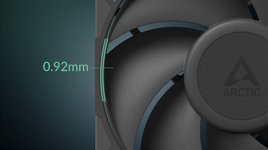 Cooler FAN ARCTIC P14 Pro PWM 140mm Preto, ACFAN00313A — Folga mínima para eficiência máxima