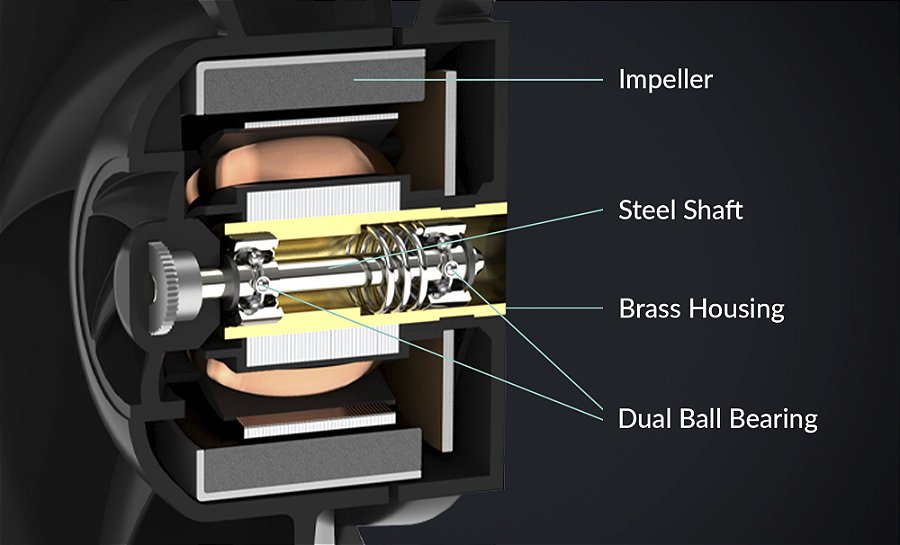 Cooler FAN ARCTIC S12038-4K, 120mm, 4000 RPM, Preto, ACFAN00296A — Projetado para operação contínua