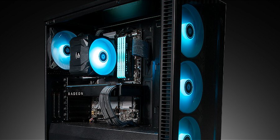 Cabo Slitter para Cooler FAN com 4 Conectores 4-Pin PWM - ARCTIC, ACCBL00007A — Quatro ventoinhas numa saída só da placa-mãe