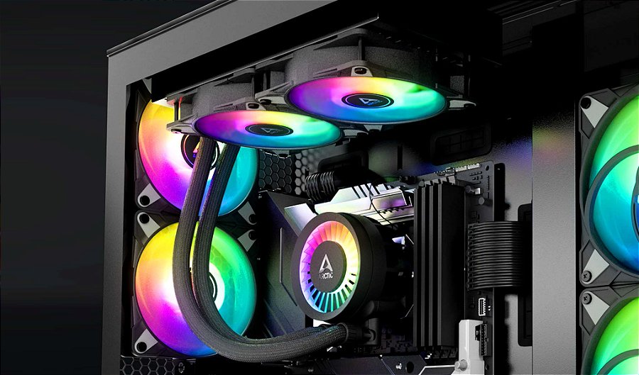 Water Cooler ARCTIC Liquid Freezer III 240mm ARGB Preto Intel/AMD – ACFRE00142A — Pronto para usar, instalação direta