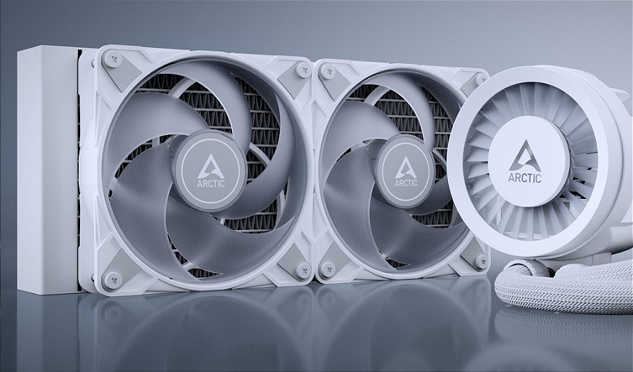 Water Cooler ARCTIC Liquid Freezer III 280mm ARGB Branco Intel/AMD – ACFRE00151A — Alta pressão estática