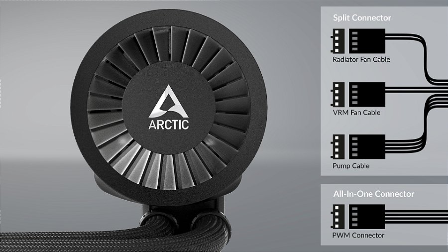 Water Cooler ARCTIC Liquid Freezer III 240mm ARGB Preto Intel/AMD – ACFRE00142A — Controle separado ou controle único
