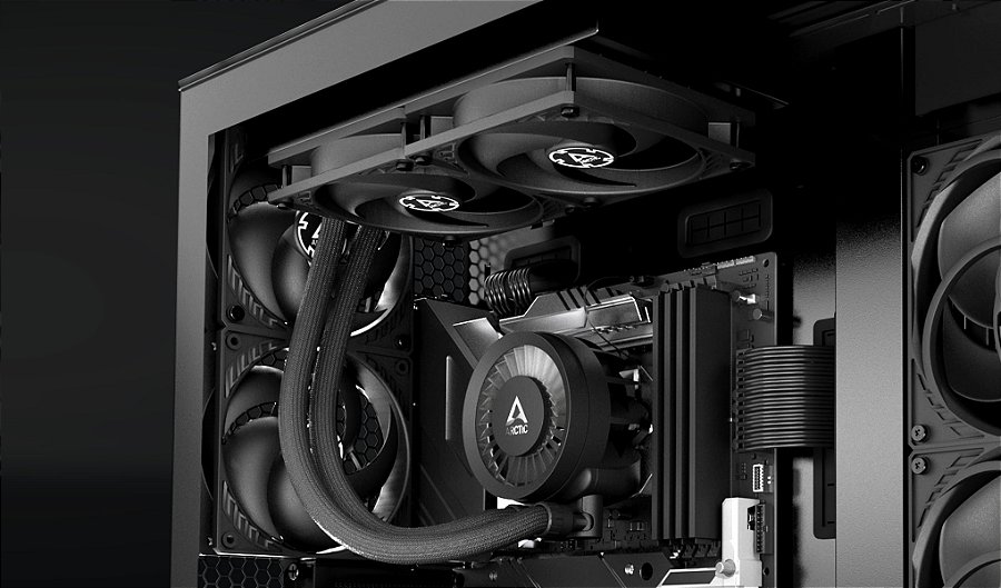 Water Cooler Arctic Liquid Freezer III 240, 240mm, Intel-AMD, Black, ACFRE00134A — Pronto para usar, instalação direta