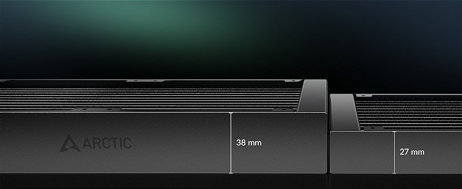 Water Cooler Arctic Liquid Freezer III Pro 240mm, Preto Intel/AMD - ACFRE00178A — Radiador de 38 mm