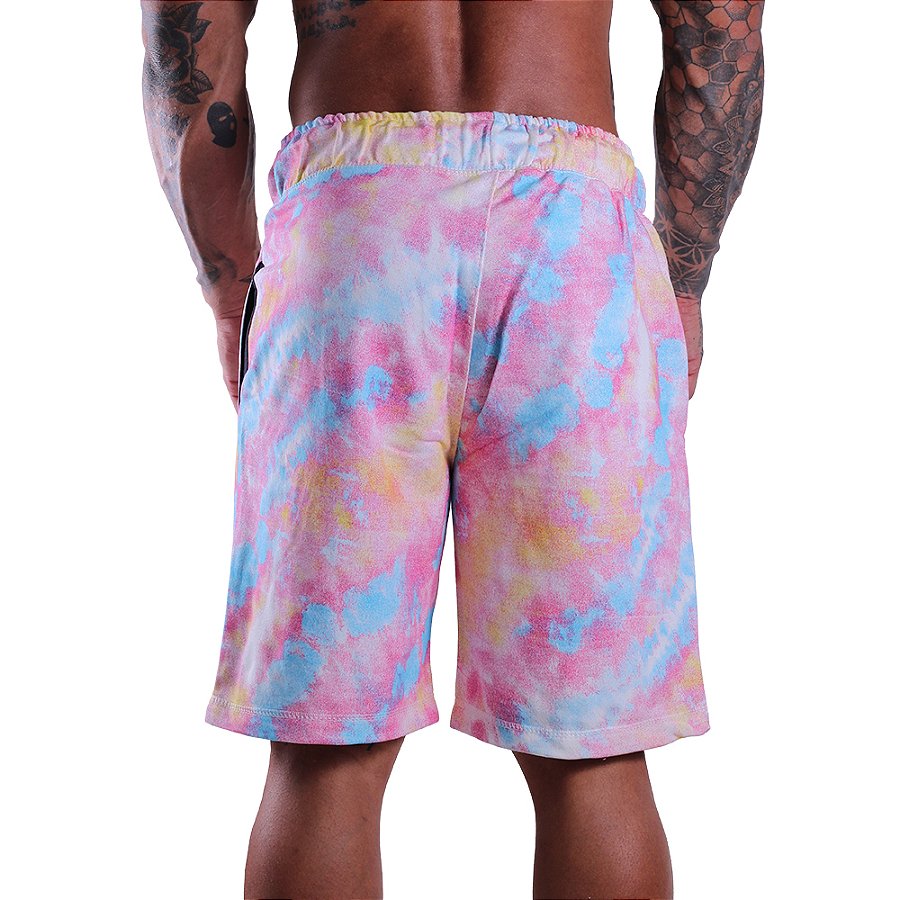 Bermuda Masculina Moletom MXD Conceito Tie Dye