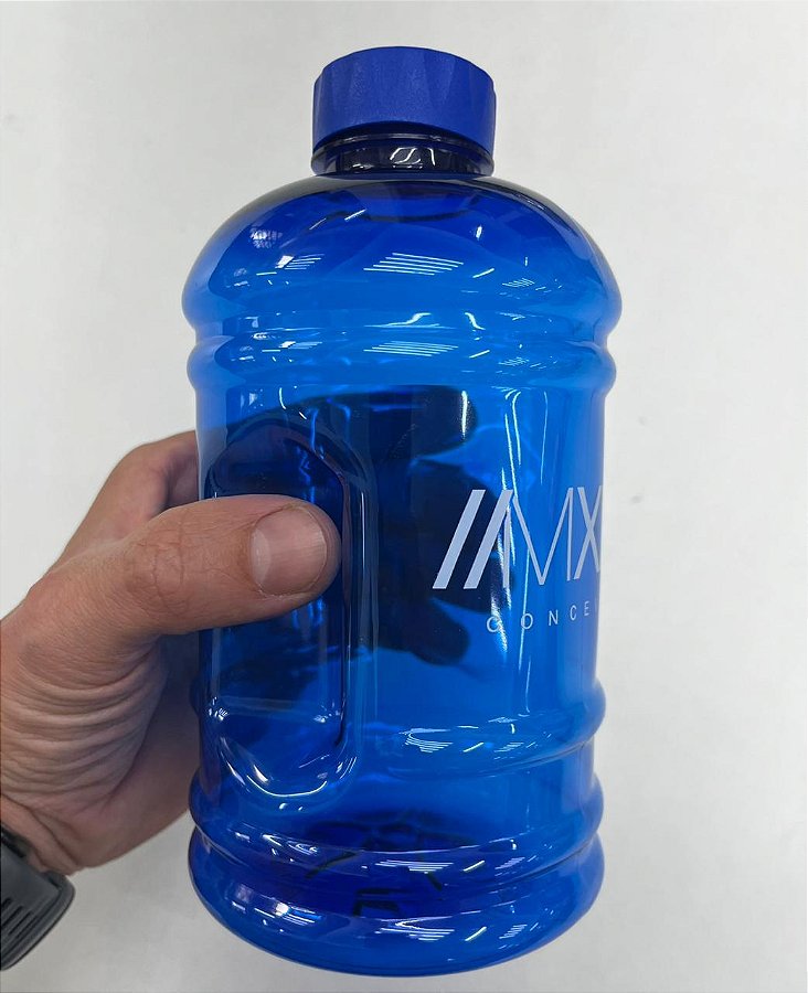 Galão de Água 1 Litro Academia MXD Conceito Azul