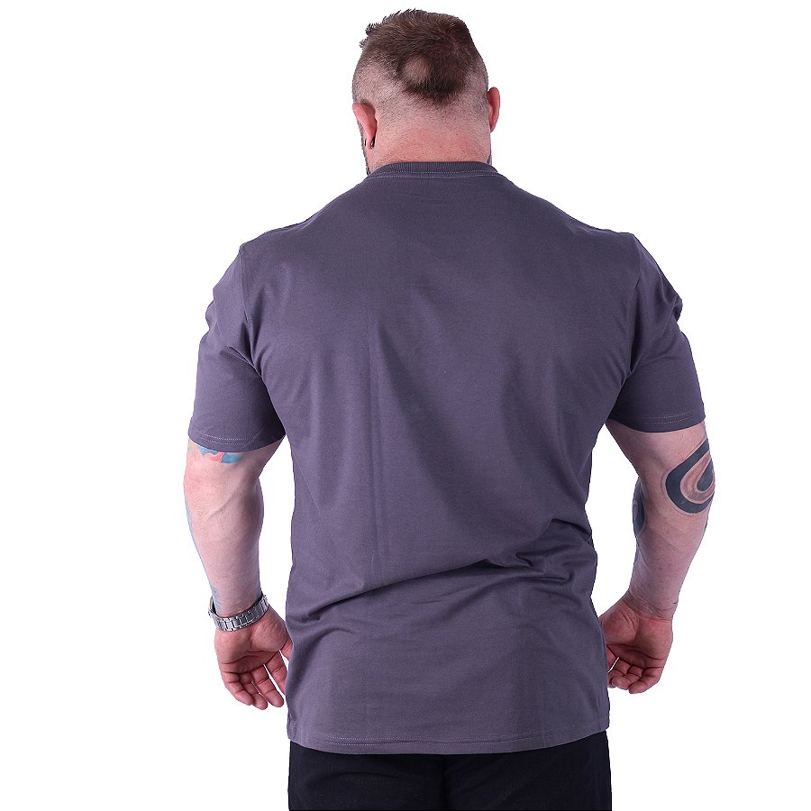 Camiseta Oversized Masculina MXD Conceito Maior Gramatura Chumbo