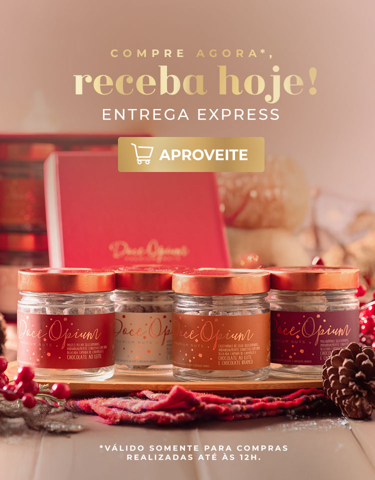 Caixa de Nuts Premium presenteável com 4 sabores. - Doce Opium