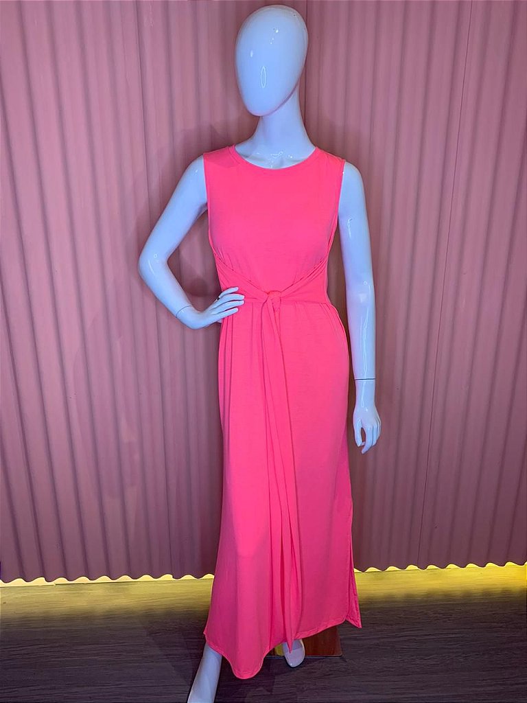 vestido pink neon