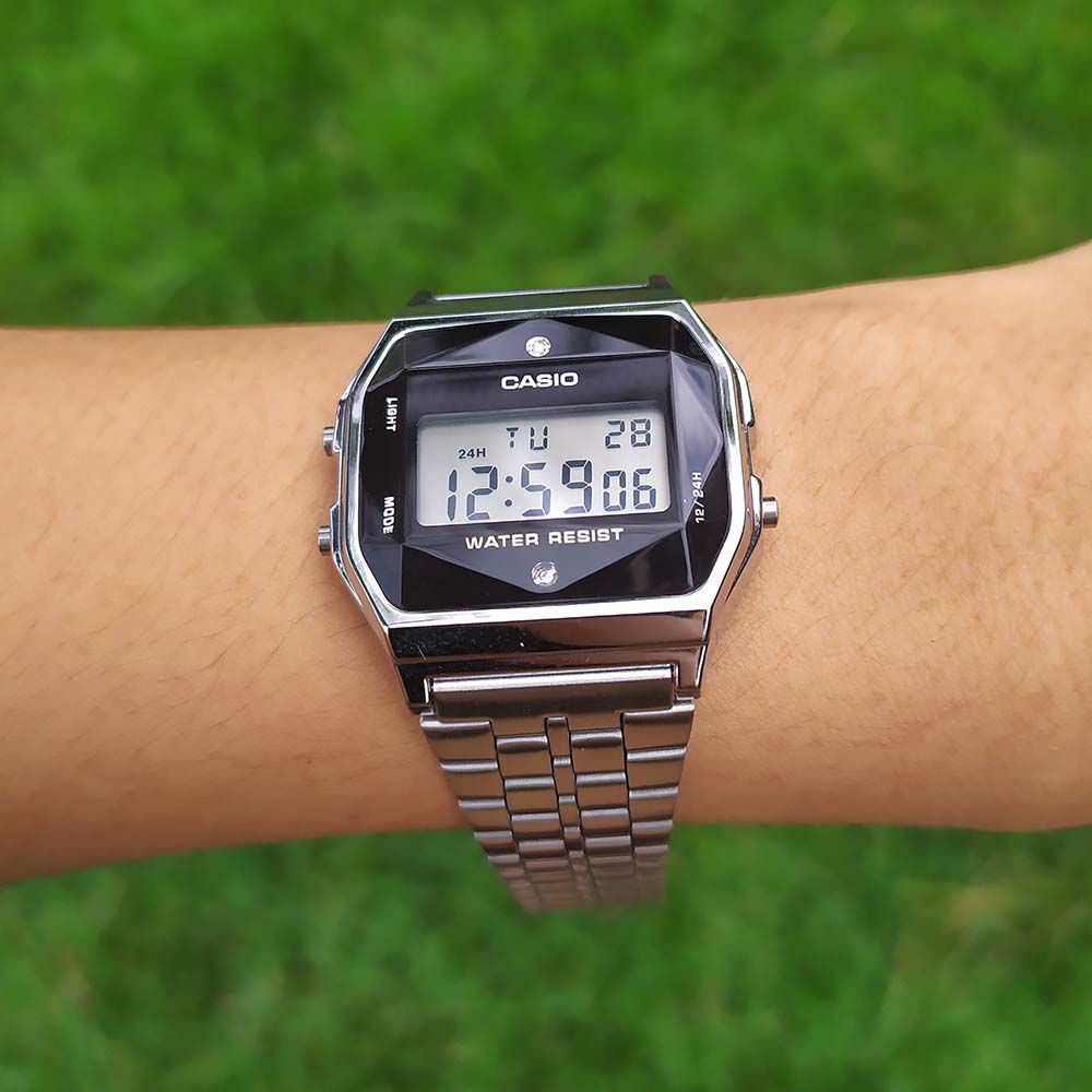 relógio casio diamond dourado