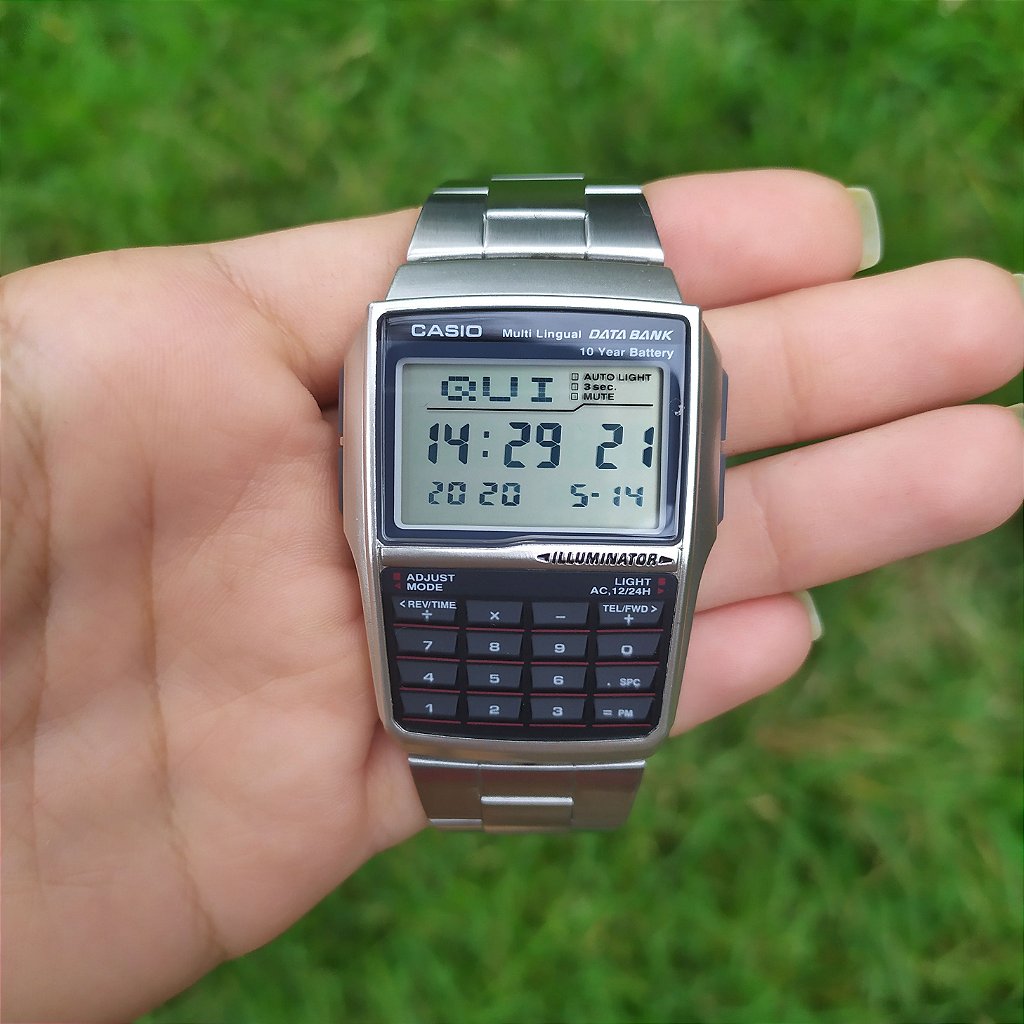 casio data bank prata