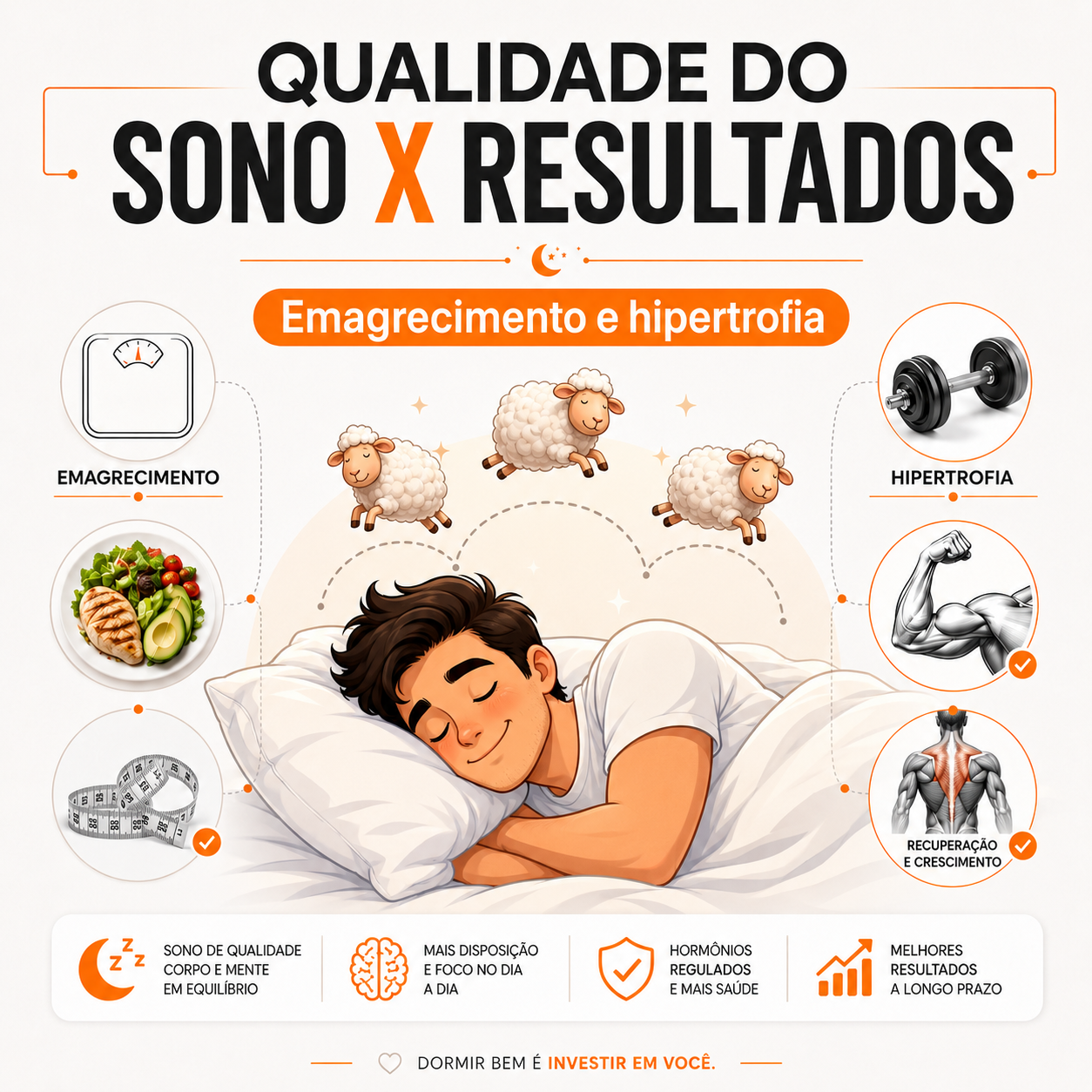 Qualidade do sono, emagrecimento e hipertrofia