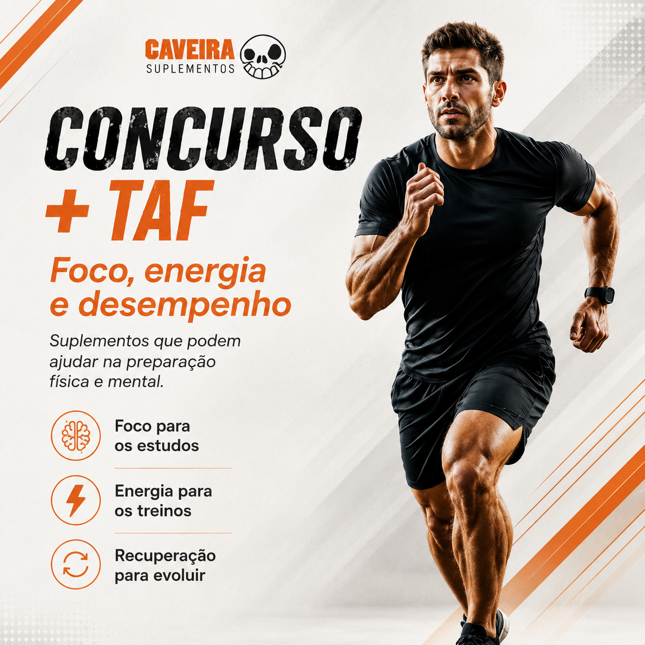 Concurso e TAF: foco, energia e desempenho