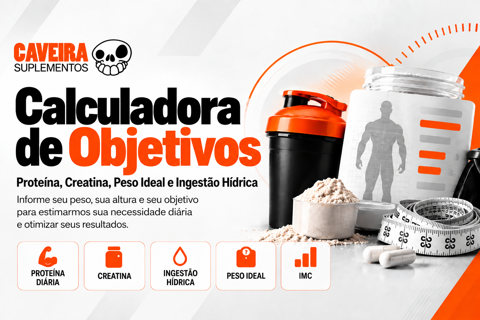 Calculadora de Objetivos Caveira Suplementos