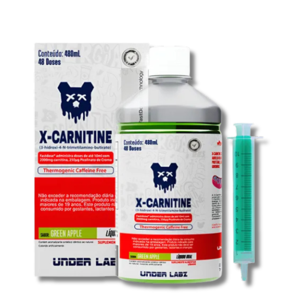 l carnitina antes do treino ou em jejum X-Carnitine 480ml Under Labz - Caveira Suplementos - Caveira Suplementos | Emagrecimento instock