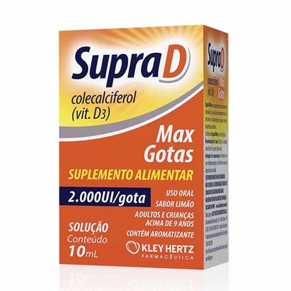 Supra D Max 2.000ui Gotas 10ml - Farmácia Central do Diabético