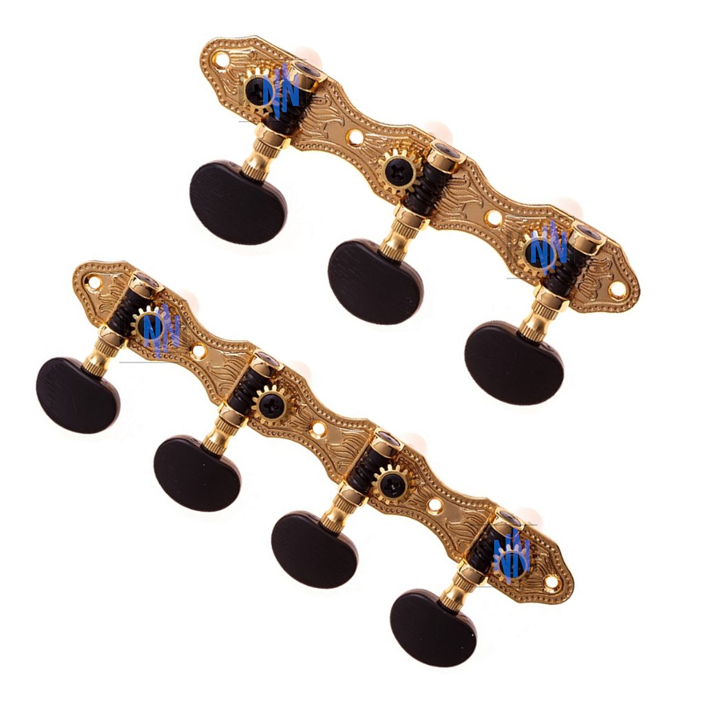 Tarraxa Rozini Para Violão 7 Cordas Pino Grosso Dourado Ra406gk7Pg
