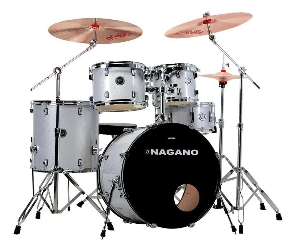 Bateria Nagano Garage Fusion Svs Silver Sparkle 20/14 - Iannistore
