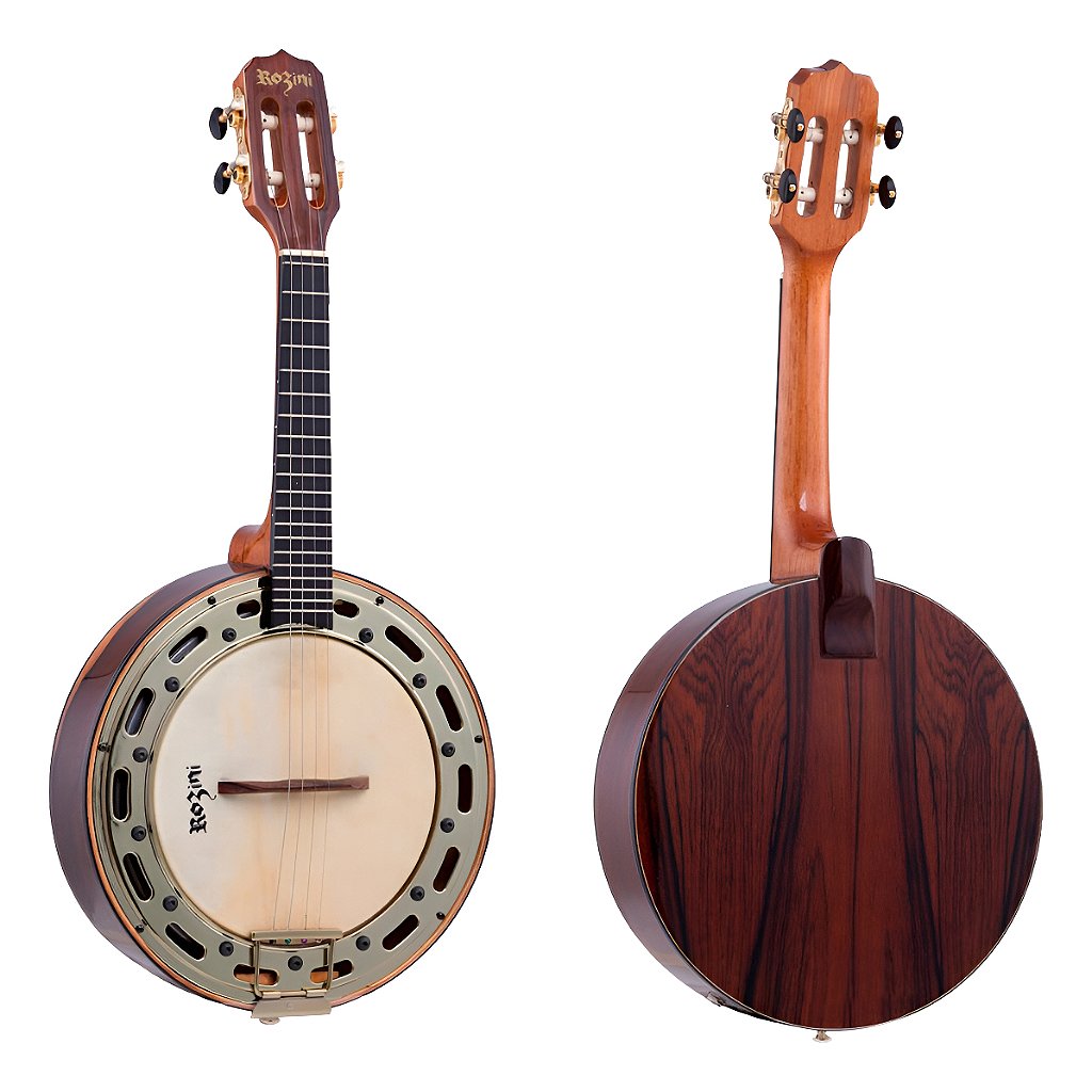 Banjo Rozini Profissional Elétrico Jacarandá Rj12elnj - Iannistore