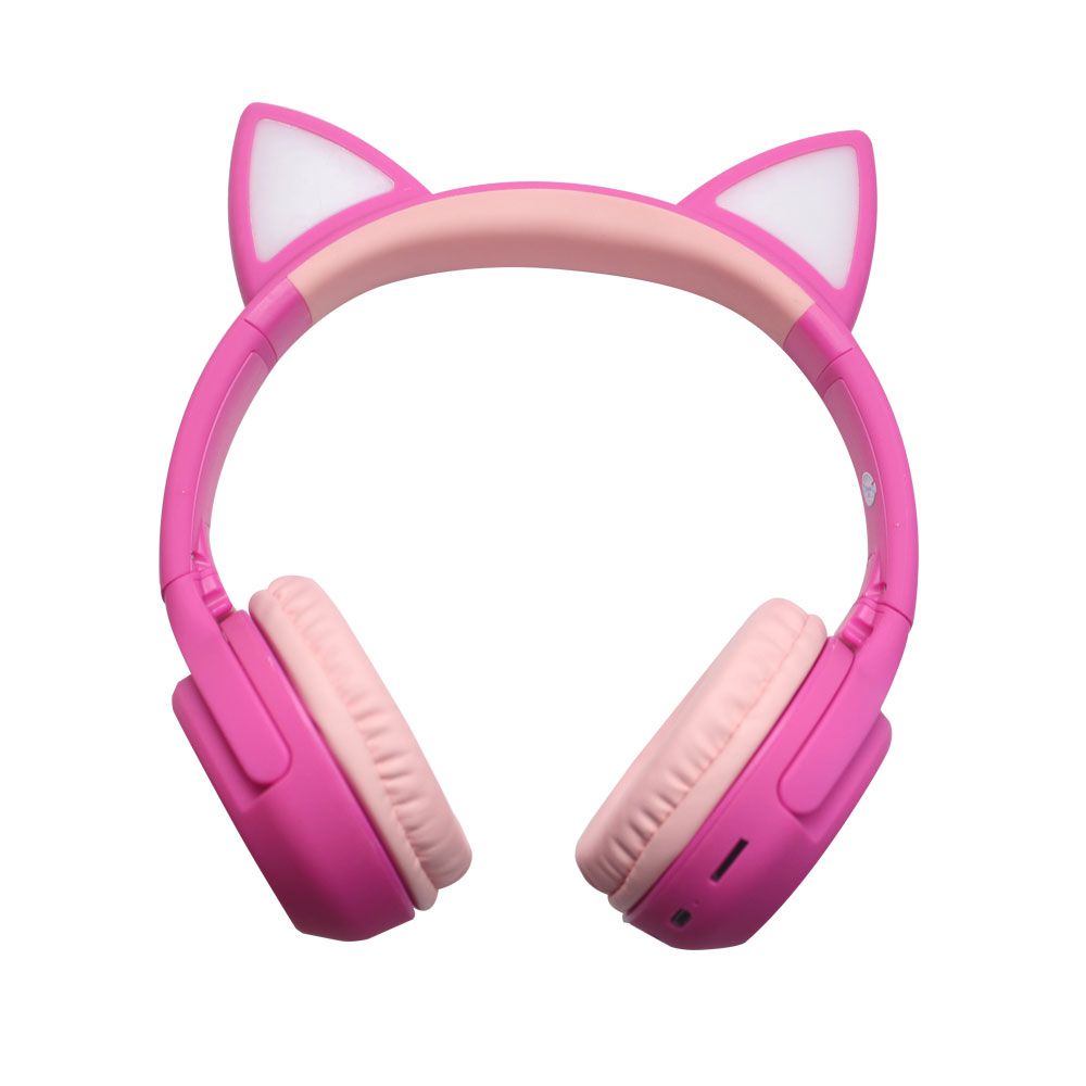 Fone De Ouvido Orelha De Gato Headphone Ear Cat Led Bluetooth Colorido  Lt9003 Luuk Young - LUUK YOUNG Comércio Eletrônico