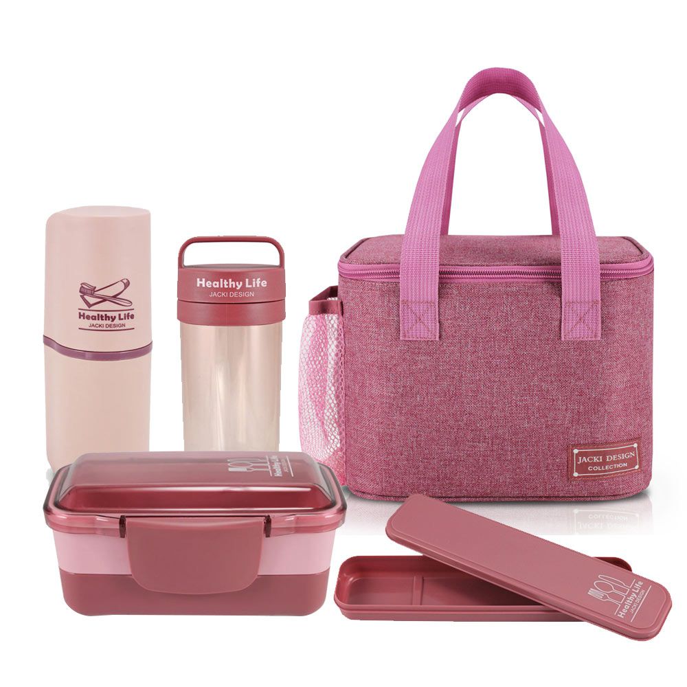 Kit com Bolsa Térmica Infantil e Garrafa Transparente