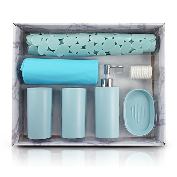 Kit de Banheiro Completo de 7 Peças (Cozy) Jacki Design - AAP19793