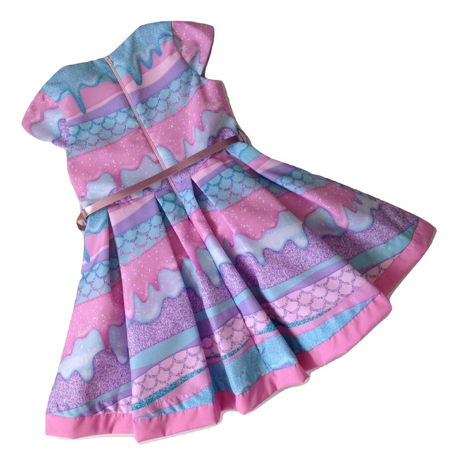 vestido mon sucre sereia