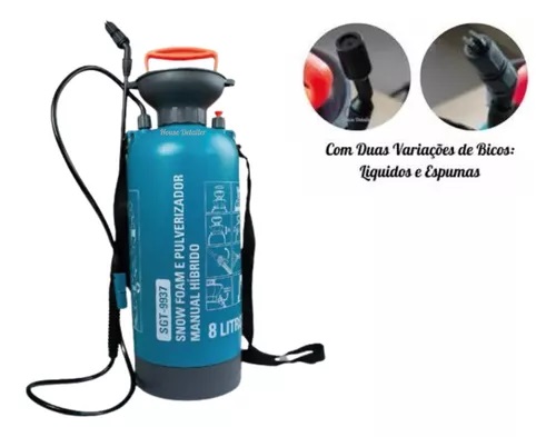 SGT SNOW FOAM E PULVERIZADOR MANUAL HIBRIDO 8L - COD: 0701993700